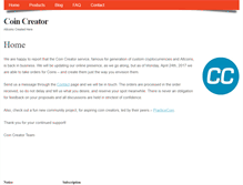 Tablet Screenshot of coincreator.net